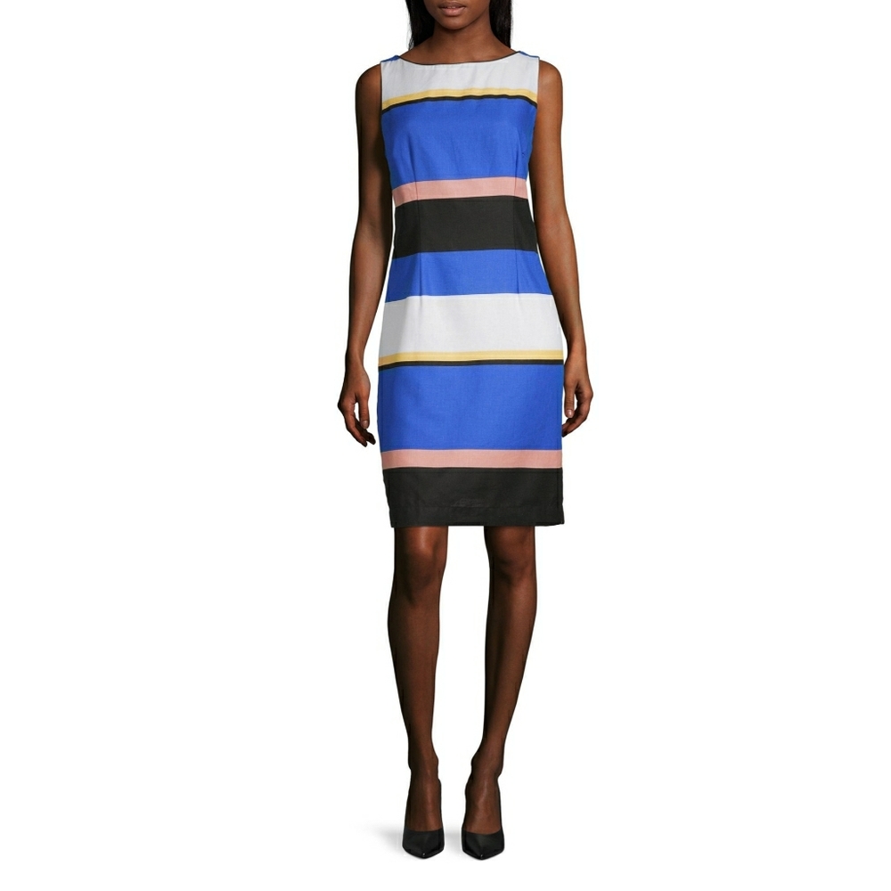 NWT Liz Claiborne Bold Stripe Sheath Dress sz 6